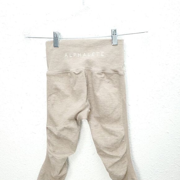 ALPHALETE Tan Sand Amplify Extra Contour High Rise Leggings - Picture 9 of 16